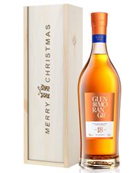 Glenmorangie 18 Year Old Single Malt Whisky Christmas Gift In Wooden Box