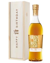 Glenmorangie Nectar Dor Malt Whisky Birthday Gift In Wooden Box